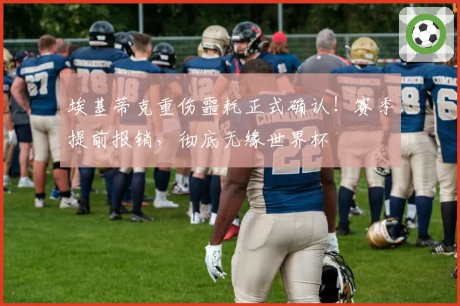 埃基蒂克重伤噩耗正式确认！赛季提前报销，彻底无缘世界杯